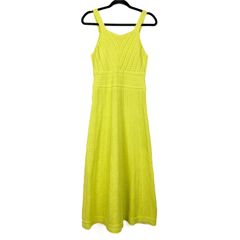 Haute Hippie Womens Maxi Dress S Neon Resortwear Tropical Crochet‎ Knit Bold